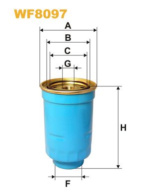 WIX FILTERS Топливный фильтр WF8097